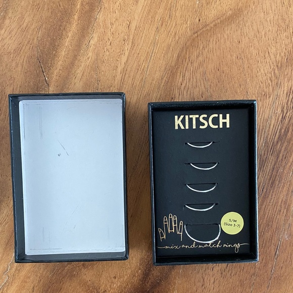 Kitsch Sterling Silver Stackable Rings NWT - Picture 3 of 6